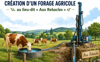 Avis aux administrés : Création d&rsquo;un forage agricole au lieu-dit « Aux Rebacles »